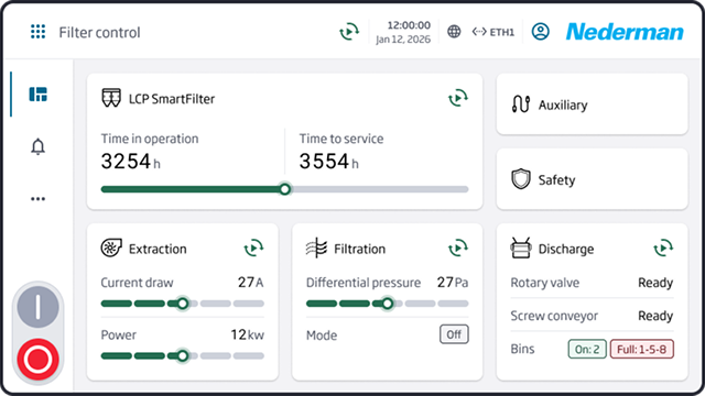 Nederman — Industrial applications & HMI